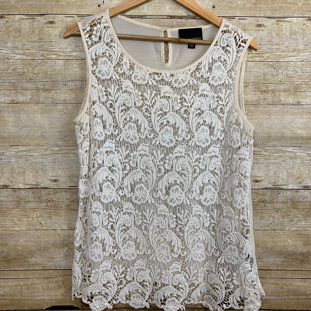 Cynthia Rowley Crochet Tank Womens Large